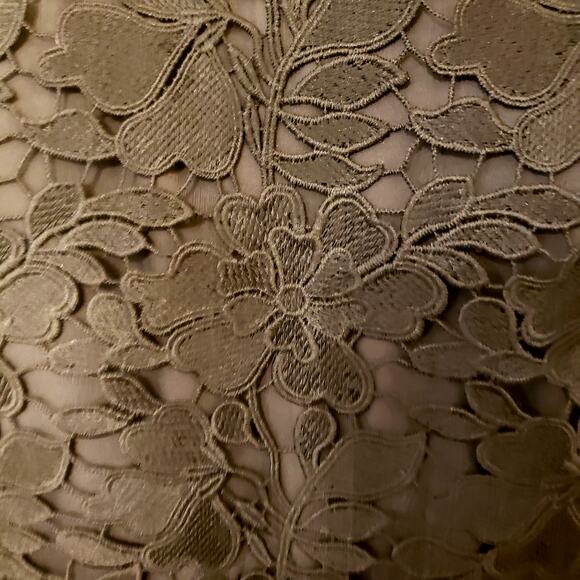 Talbot's Mixed Black Lace Fit-And-Flare Dress| SZ 16W - Picture 4 of 10